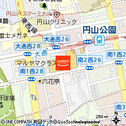 キンダーリープマルヤマクラス店付近の地図