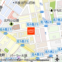 クリーニングエース北６条店付近の地図