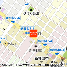 柳月　新琴似店付近の地図