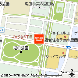 ロイズ屯田公園店付近の地図