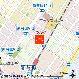 マックスバリュ新琴似店付近の地図