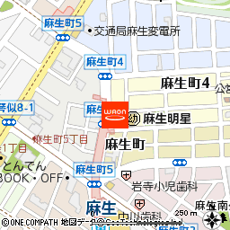 串鳥麻生駅前店付近の地図