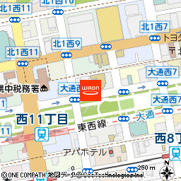 アパホテル札幌店付近の地図