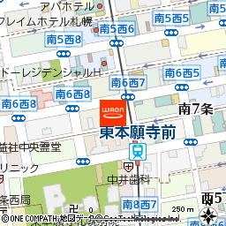 まいばすけっと南6条西7丁目店付近の地図