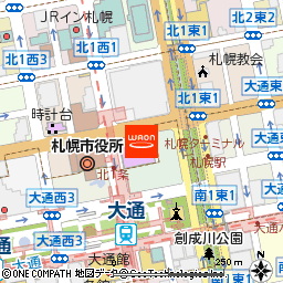 札幌市民交流プラザチケットセンター付近の地図