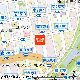 まいばすけっと南4条東4丁目店付近の地図