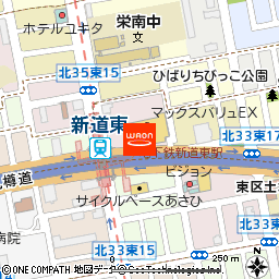 マックスバリュエクスプレス新道店付近の地図