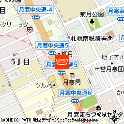 アサヒ薬局　月寒店付近の地図