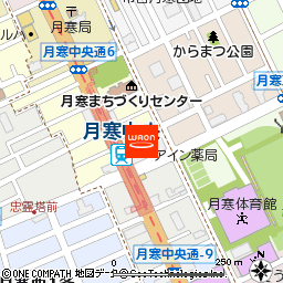 フードセンター月寒中央店付近の地図