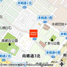 白石中央自動車学園付近の地図