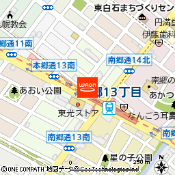 まいばすけっと南郷13丁目駅前店付近の地図