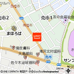 アポテック売市店付近の地図