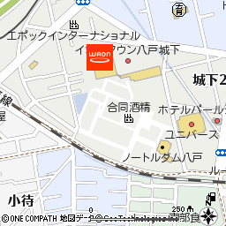 イオンスタイル八戸城下付近の地図