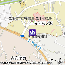 市立気仙沼病院付近の地図