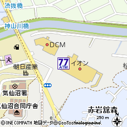 イオン気仙沼店付近の地図