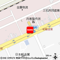 北海道いすゞ自動車株式会社・苫小牧支店付近の地図