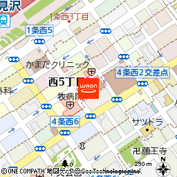 コア薬局　岩見沢３条店付近の地図