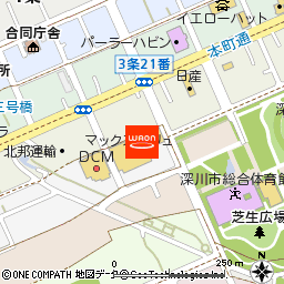 マックスバリュ深川店付近の地図