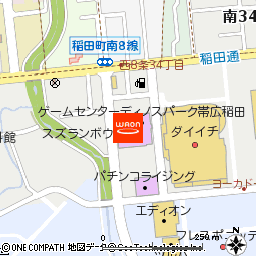 みゅうじっくはうす歌屋 帯広稲田店付近の地図