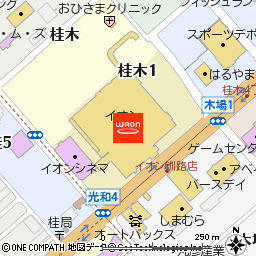 イオン釧路店付近の地図